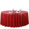 RED Sequined 120" ROUND TABLECLOTH Designer Wedding Party Catering Linens